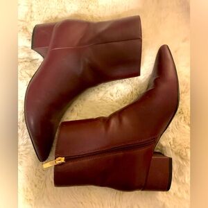 Marc Fisher Jelly Booties burgundy, Size 6.5 Worn once super sexy